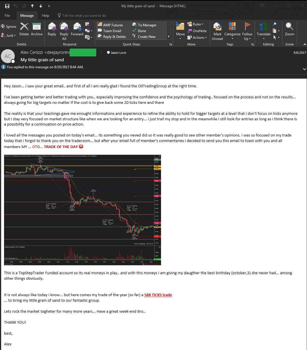 <p style="text-align: center;"><em><span>An Email of Gratitude from one of the OTG members.</span></em></p>
<p style="text-align: center;"><em><span>Credits: The Oil Trading Group</span></em></p>