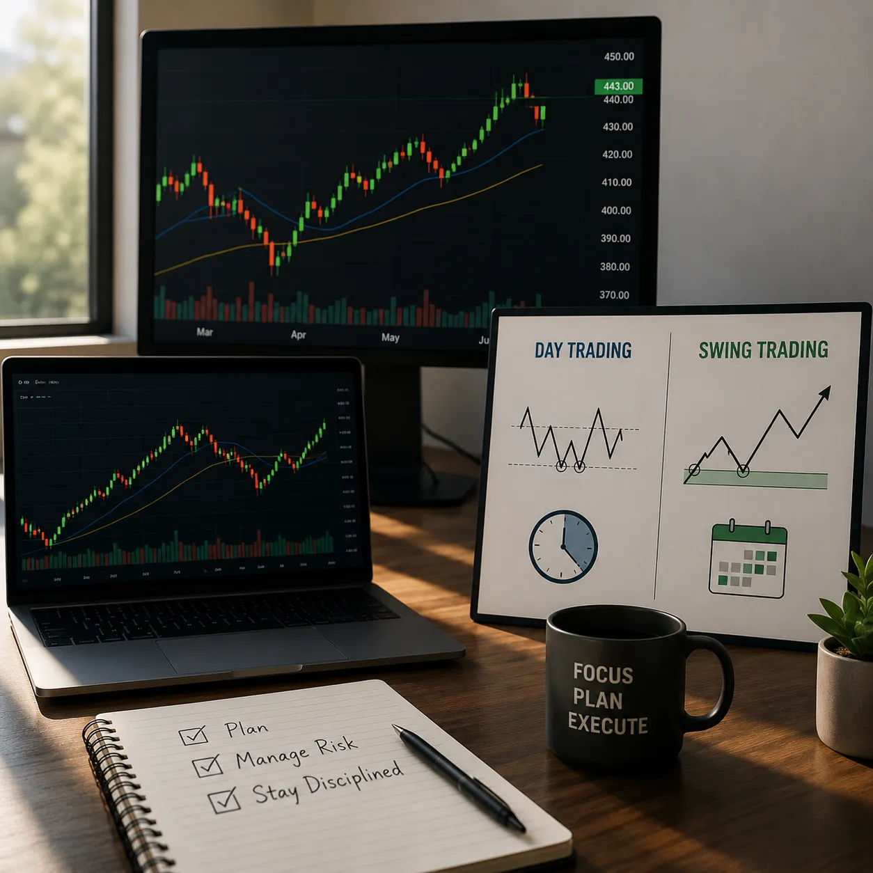 Day Trading vs Swing Trading